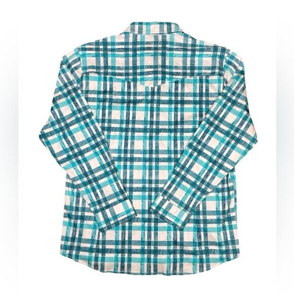 NWT Scully Signature Soft Series Western Shirt Pearl Snaps Plaid Men's Large - Picture 6 of 11